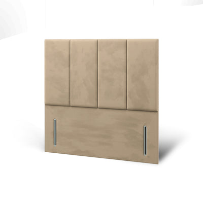 4 Panel Fabric Upholstered Tall Headboard