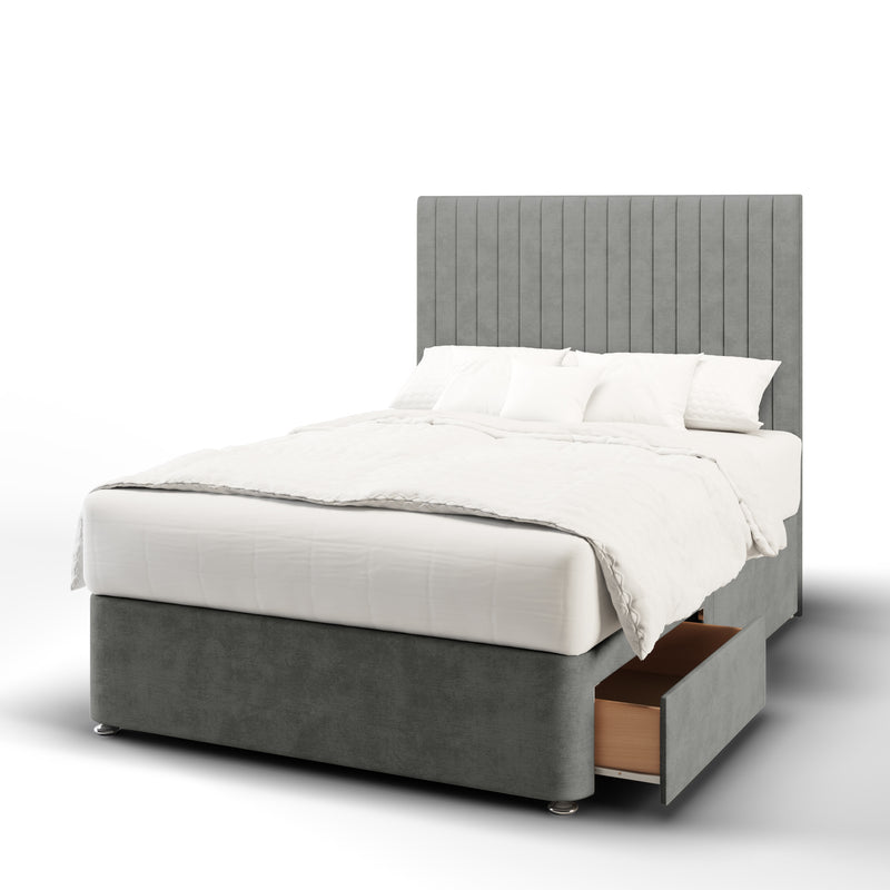 Eden Short Headboard with Divan Bed Base & Mattress